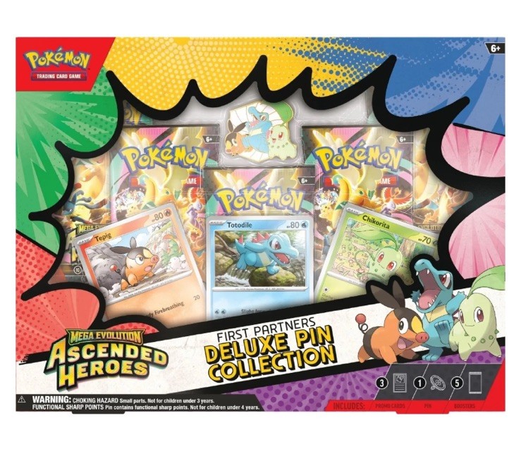 Pokemon TCG Ascended Heroes First Partner Deluxe Pin Collection Box Sealed New