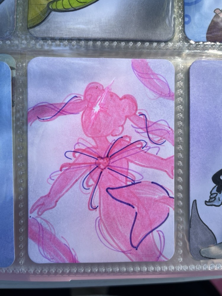 aceo Magical Girl Transformation Mermaid Art Card. Fanart In Sleeve