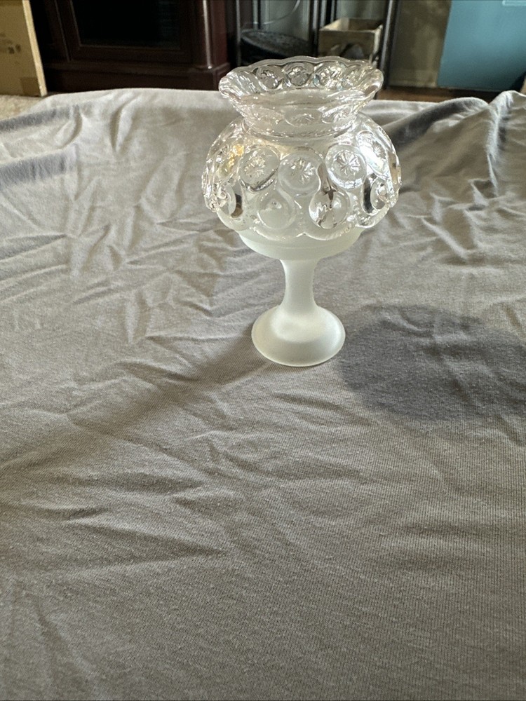 LE Smith Glass Moon & Star Weishar Pink  Mini Fairy Lamp