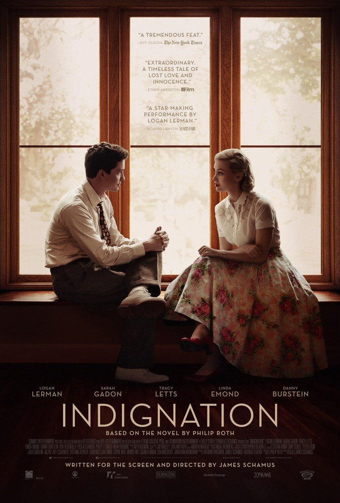 Indignation 13.5x20 Movie Promo Poster