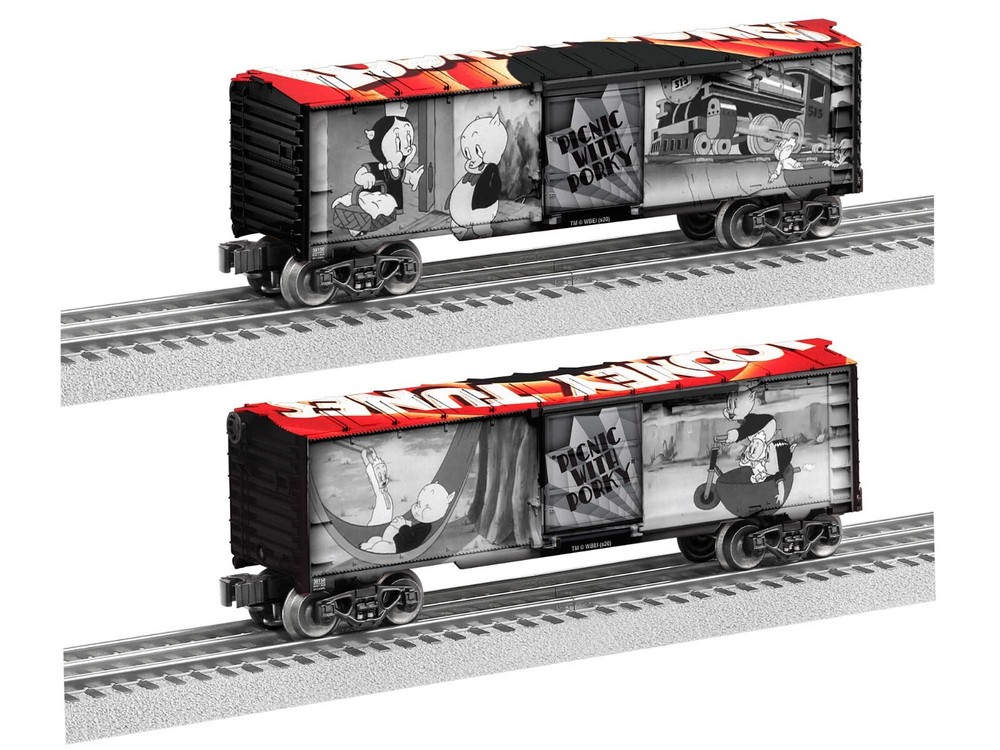 LIONEL 2038160 O Gauge Picnic with Porky Boxcar Train Set