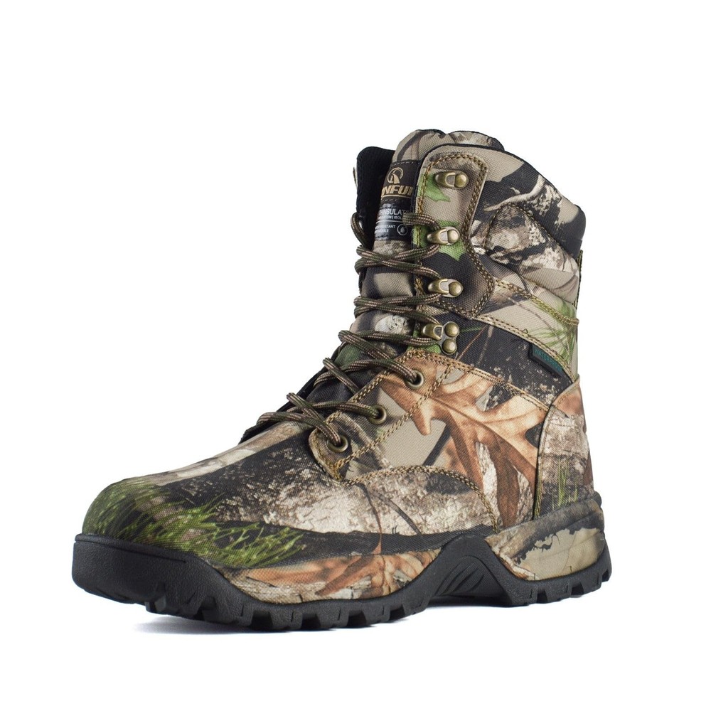 Men's Waterproof Hunting Hiking Work Boots, Non-Slip Outdoor 200g Thinsulate, 7
