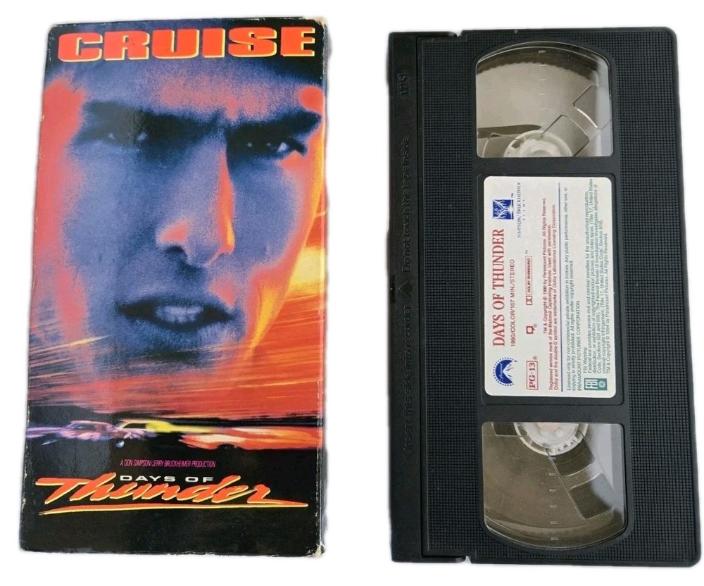 Days of Thunder (VHS, 1990)