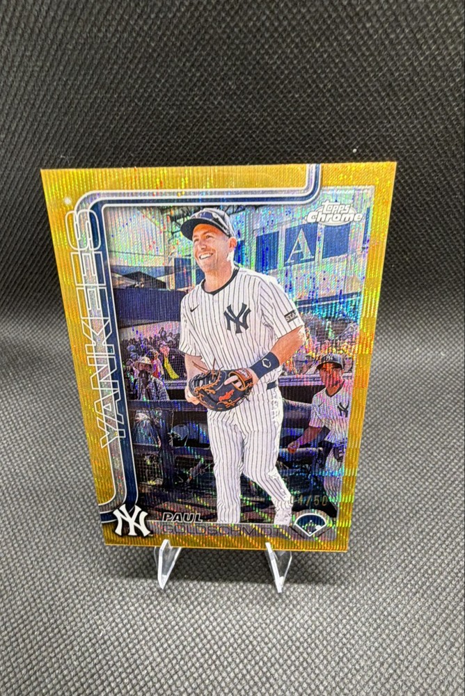 2025 Topps Chrome - Paul Goldschmidt #168 Gold Wave Refractor /50