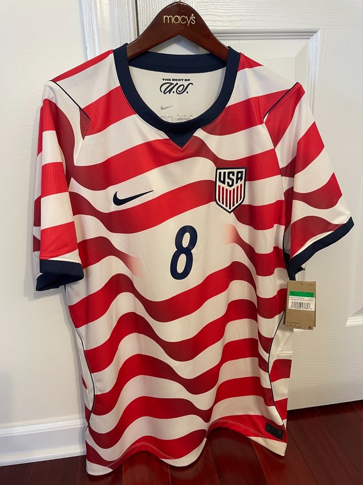 NWT WESTON McKENNIE #8 Nike White 2026 Home Match FIFA World Cup Jersey Sz XL
