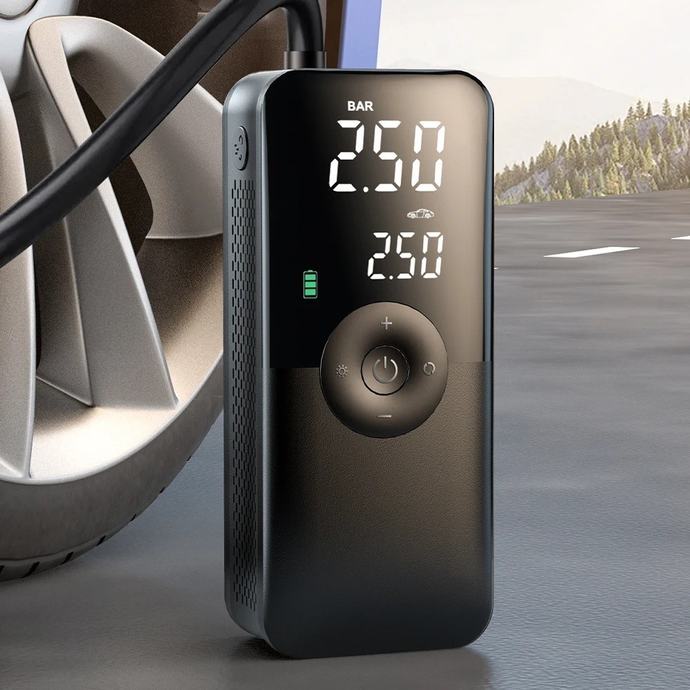 Cordless Tyre Inflator 150PSI Digital Air Compressor Pump Car Bike Rechargeable