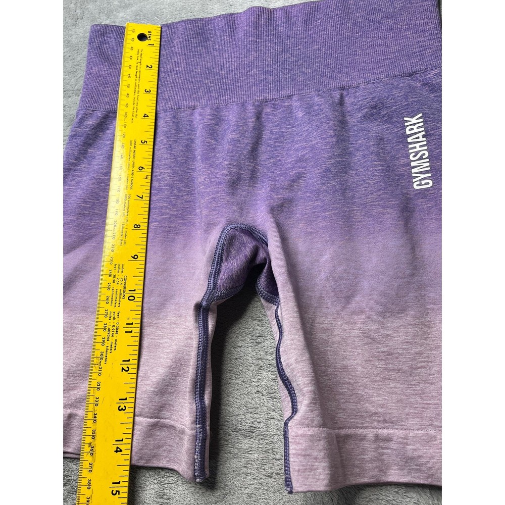 Gymshark Adapt Ombre Seamless Cycling Shorts Purple High Waisted Workout Small