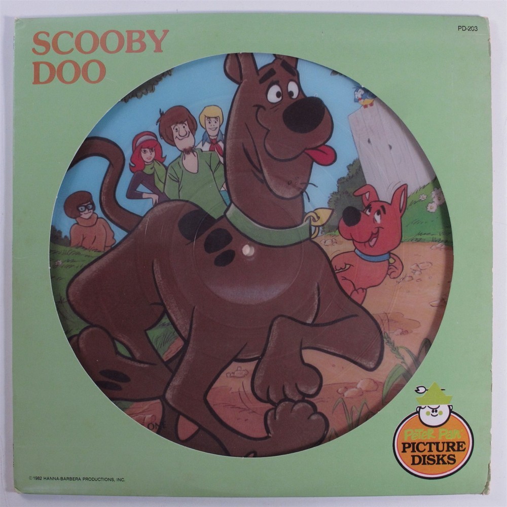 SCOOBY DOO 3 Stories PETER PAN LP picture disc c