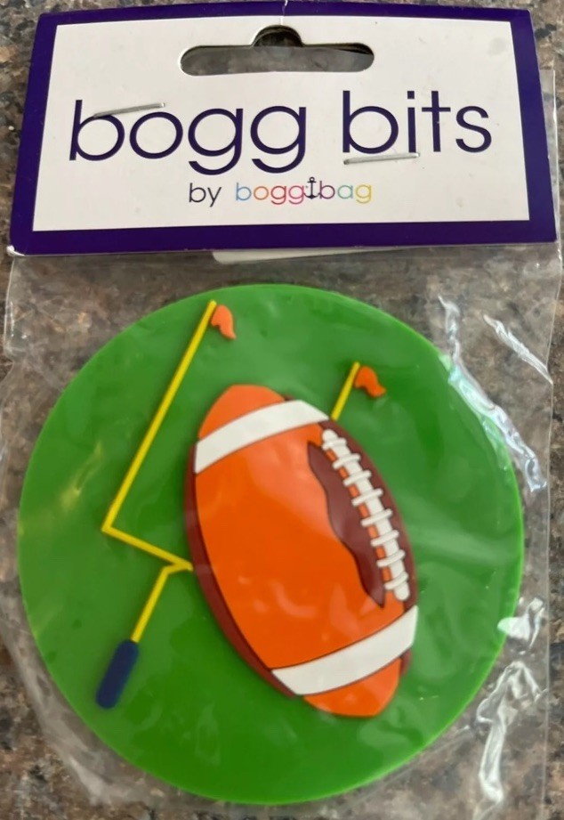 Original Bogg Bag Bits Bag Charm - Football - NEW- Rare
