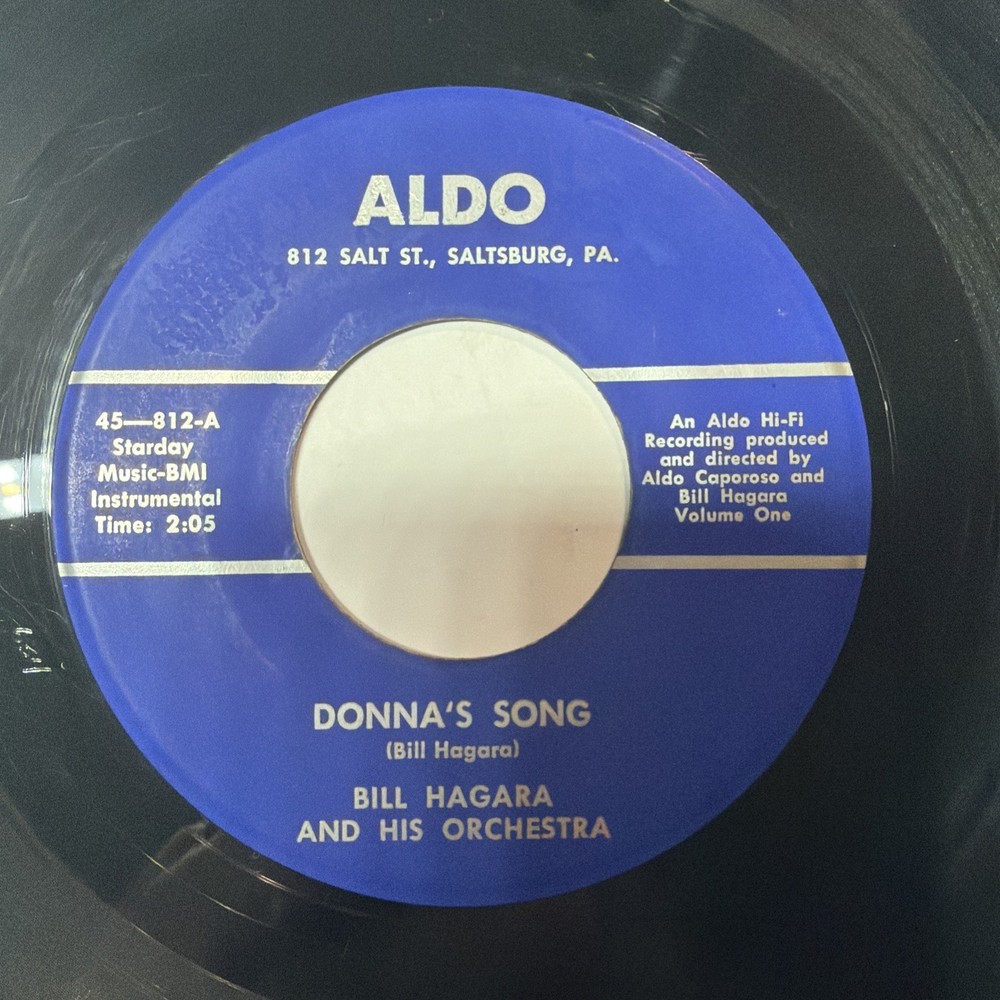Bill Hagara And His Orchestra - I Don’t Understand/Donna‘S Song. 45 RPM Rare