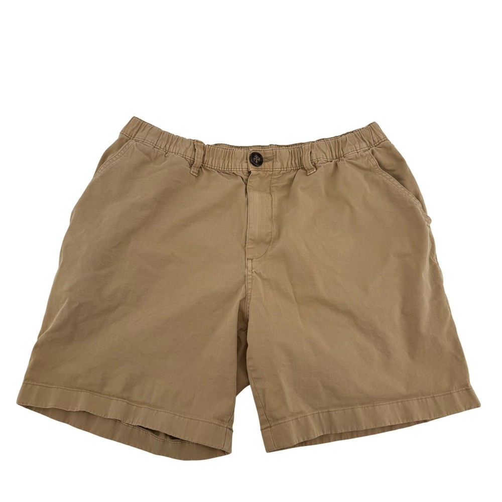 Chubbie's Khaki Tan Stretch Cotton Casual Chino Shorts Men's Size Large
