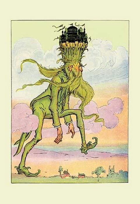 Ruggedo Tramping Like a Giant by John R. Neill - Art Print