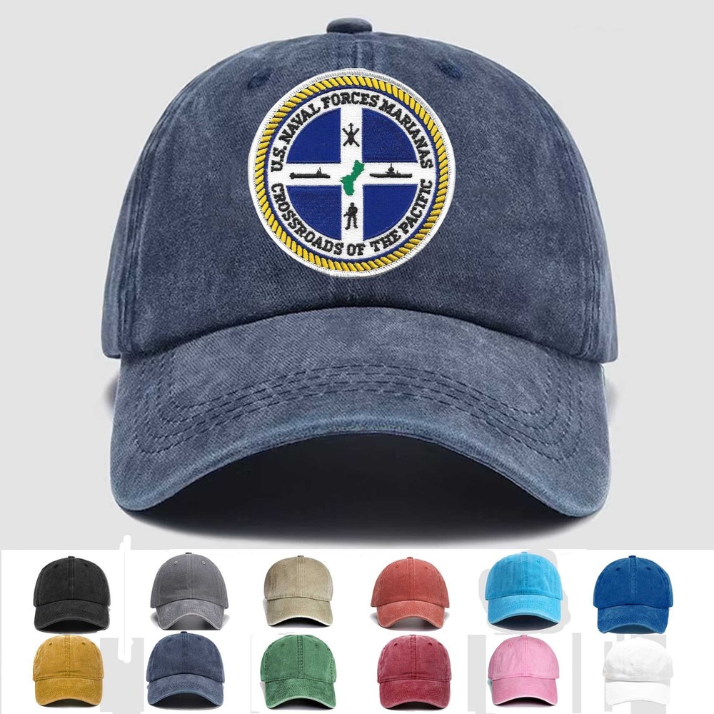 Custom Embroidered Hat Naval Forces Marianas 7th Fleet, Veteran Cap, Gift Idea