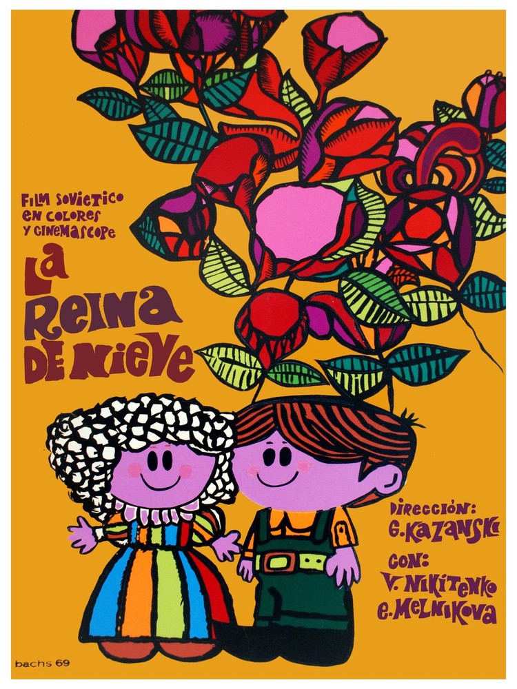La Reina de nieve, queen of snow Decor Poster.Graphic Art Interior design.3666