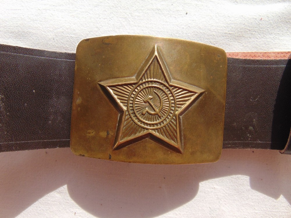 Soviet soldier's belt. Adjustable size. Maximum 102 cm. USSR Army.