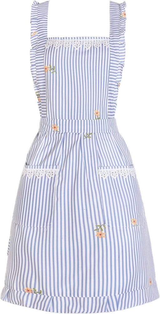 Funny Aprons for Women with Pockets, Kitchen Cooking Grilling Bbq Cute Chef Apro