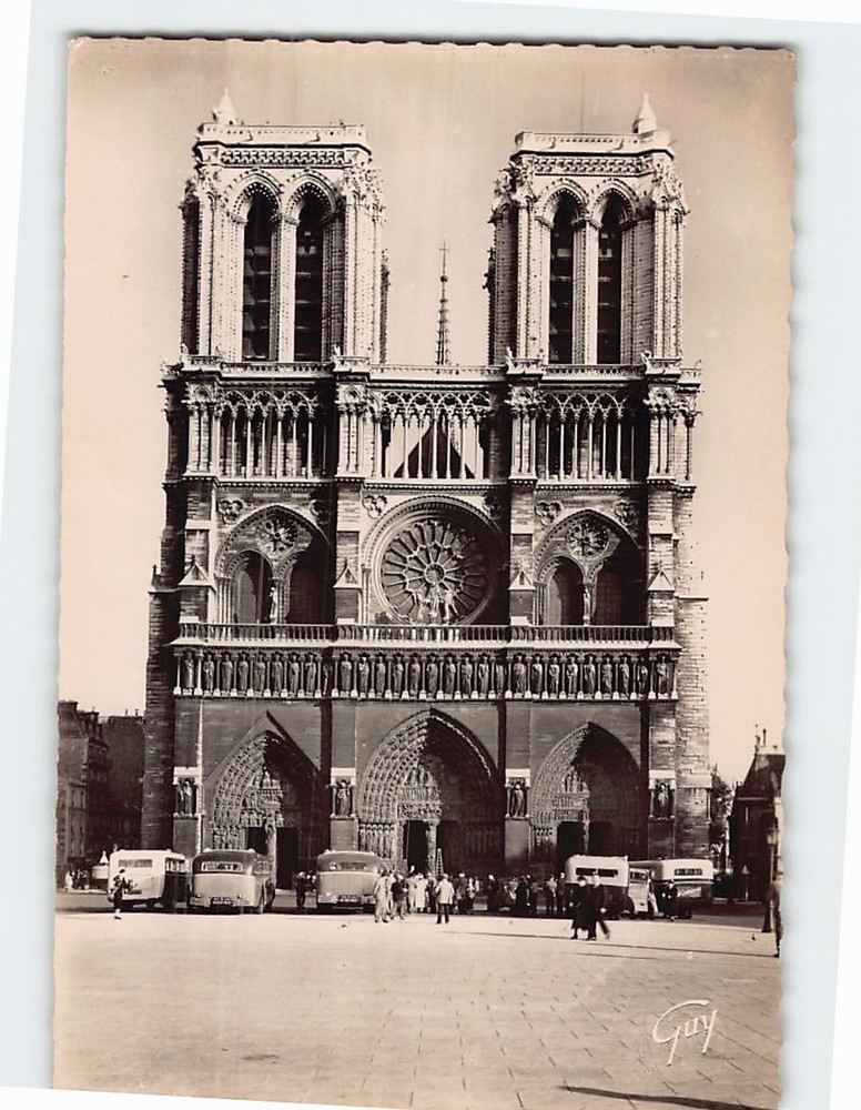 Postcard Notre-Dame Cathedral in Paris France