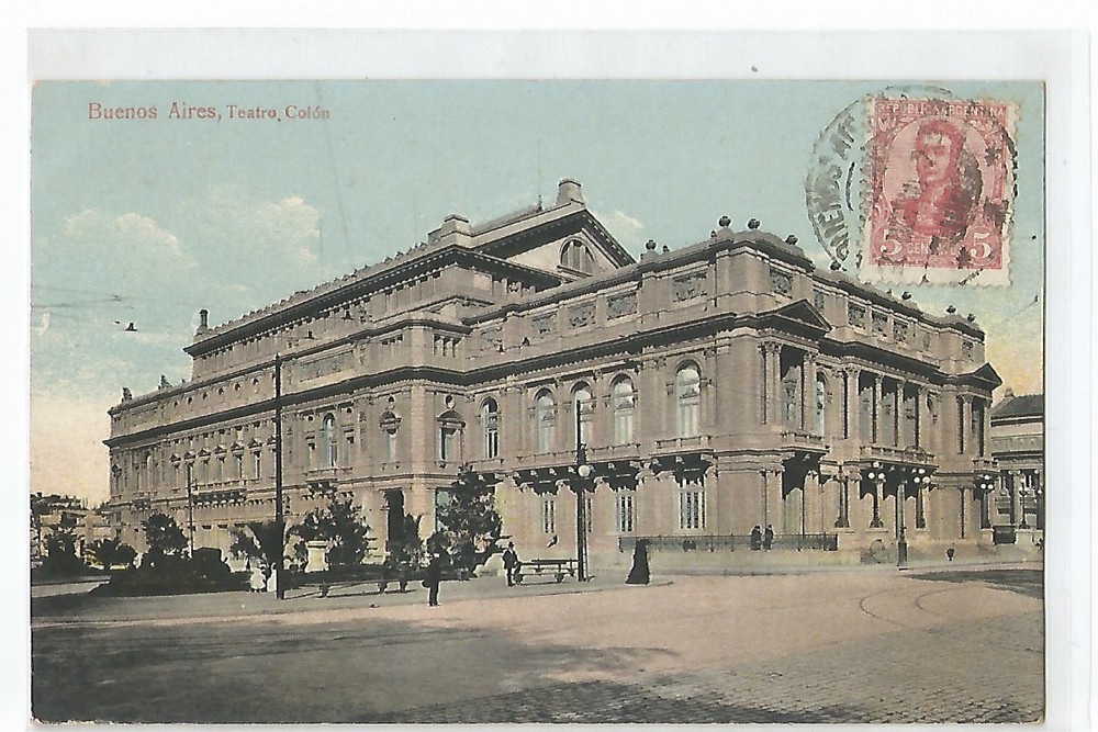Postcard Argentina, Buenos Aires, Teatro, Colon