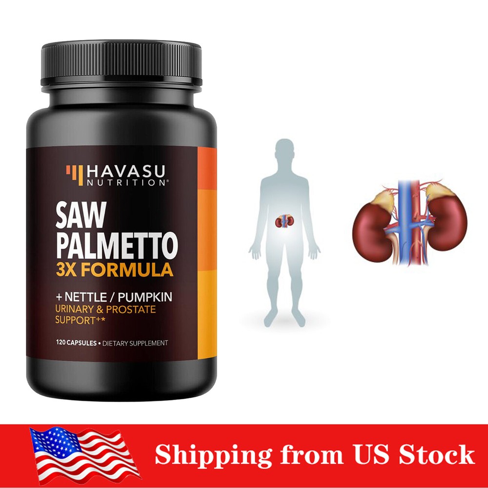 Saw Palmetto Prostate Supplement for Men |  Formula with Stinging Nettle & Pum