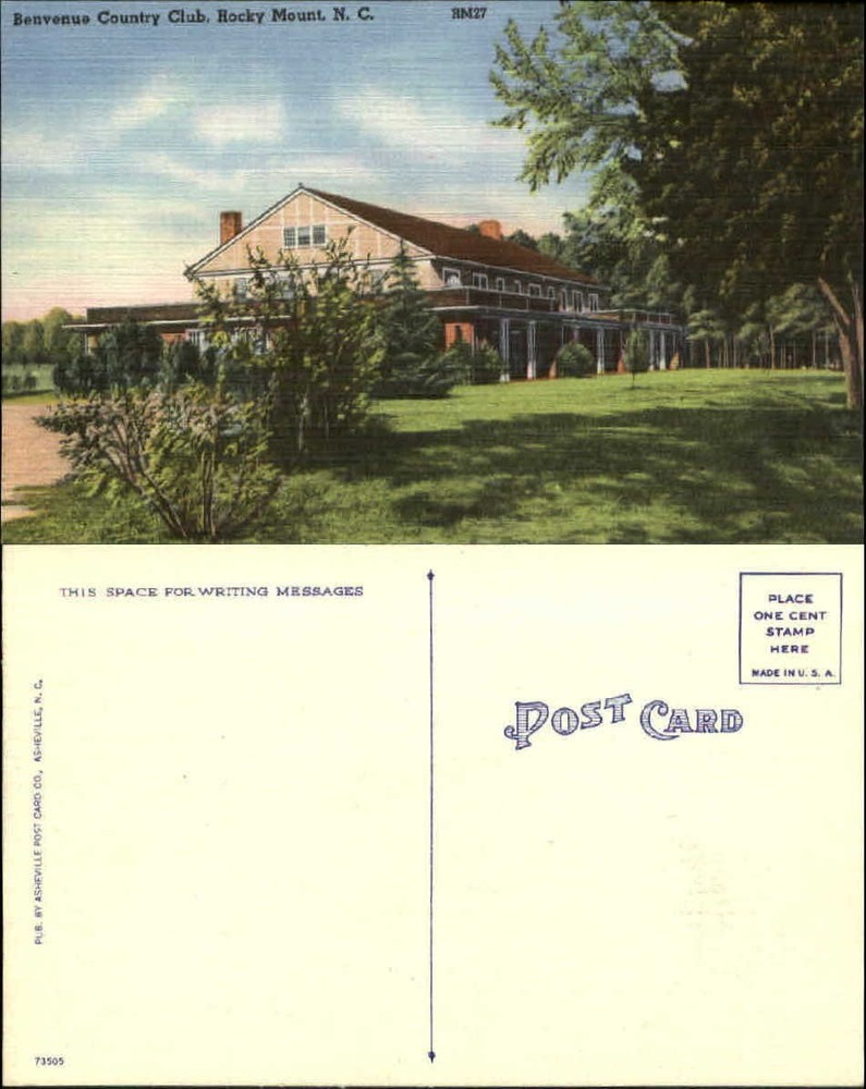 Benvenue Country Club Rocky Mount North Carolina NC 1940s