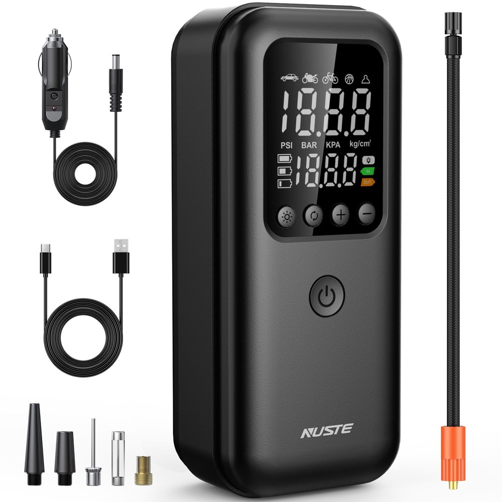 Portable Tire Inflator Air Compressor with 150PSI for Fast Car Pumping