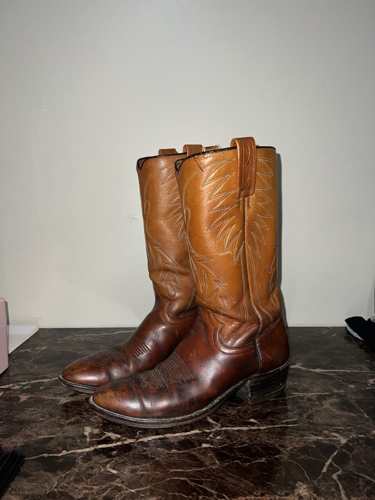 Vintage Dan Post Western Boots Sz 8