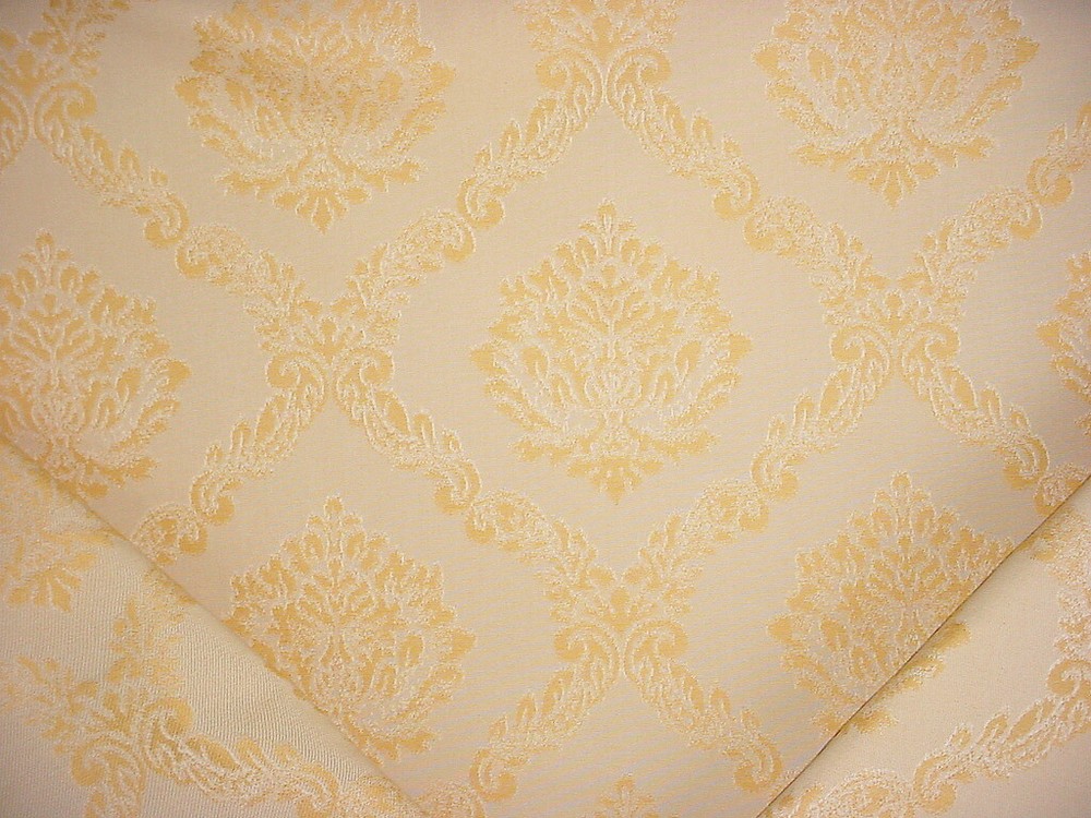 1-1/4Y Scalamandre M0 00011406 Cortona Gothic Damask Gold Upholstery Fabric
