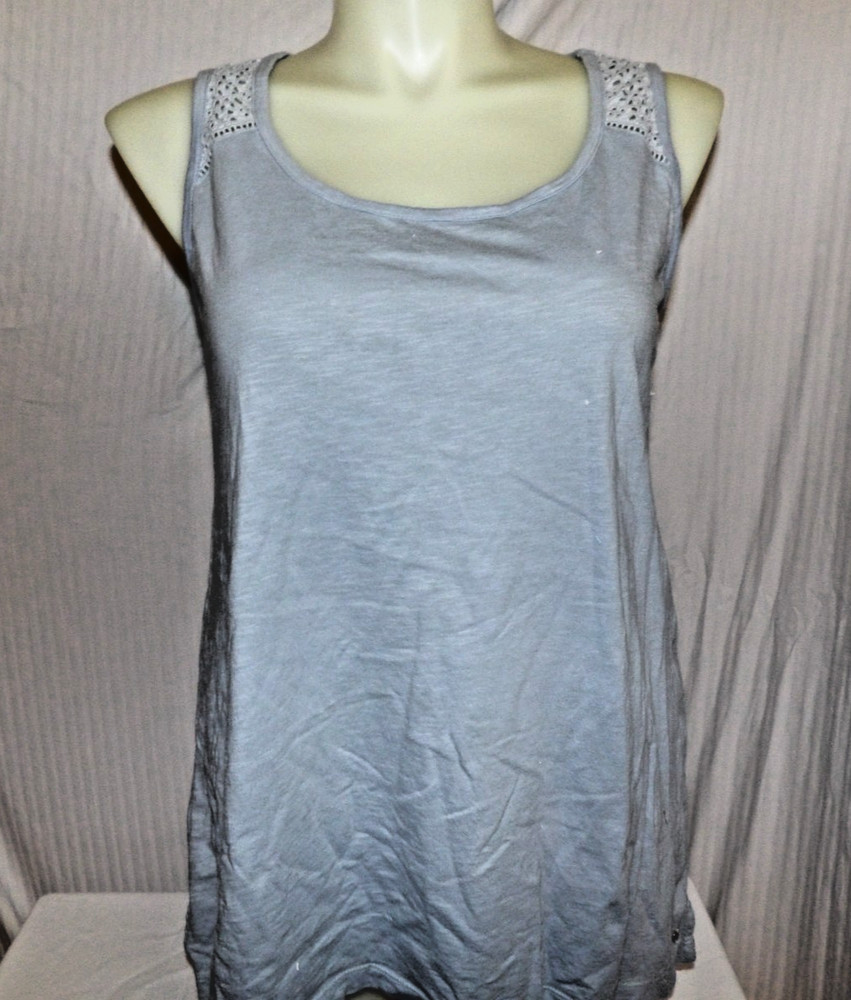EDDIE BAUER Women's Blue Sleeveless Pullover Tank Top Size XL