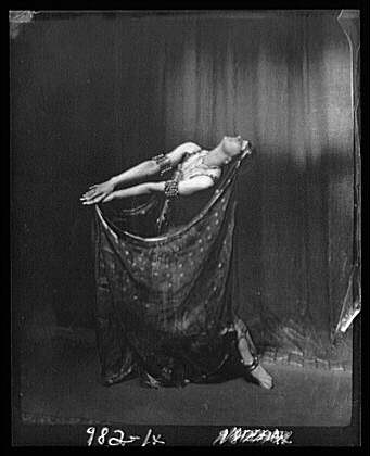 Maitland Miss Dancer Portrait 1915 Arnold Genthe Studio Woman Draped Veil