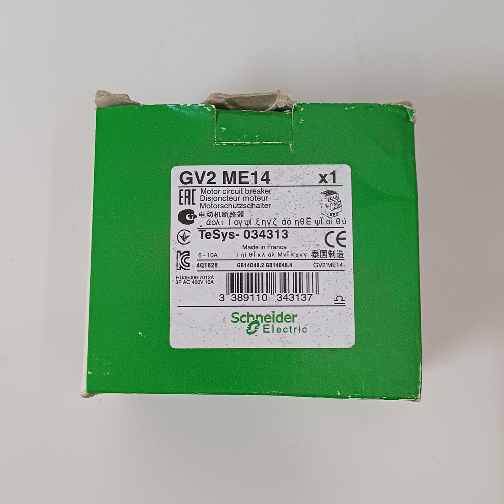 Schneider Electric GV2ME14 TeSys Motor Circuit Breaker 6–10A 3P New