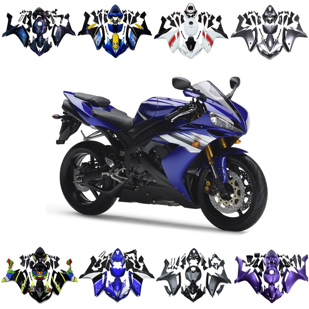ABS Plastic Bodywork For 2007 2008 Yamaha YZF R1 Complete Fairing Kit BodyKit