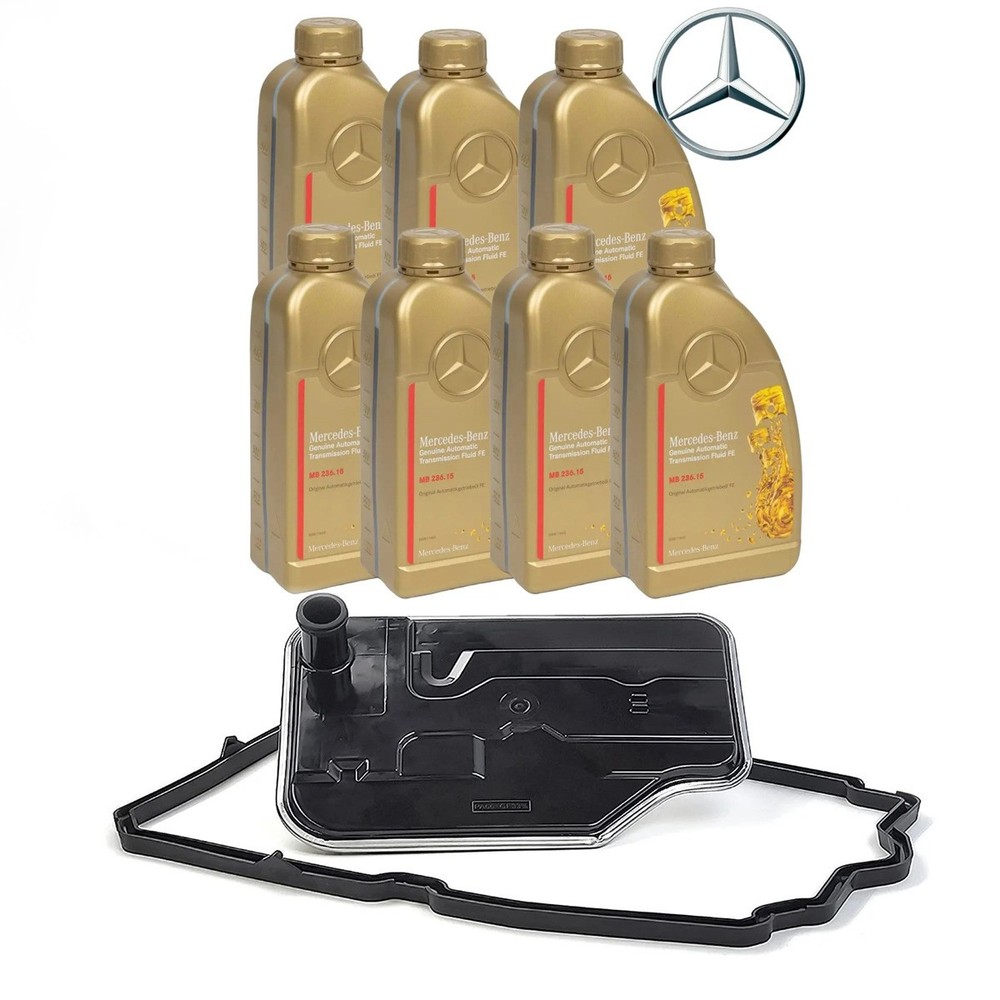 7L Genuine 236.15 Transmission Fluid + Filter for Mercedes 7 Speed 7G Tronic 722.9