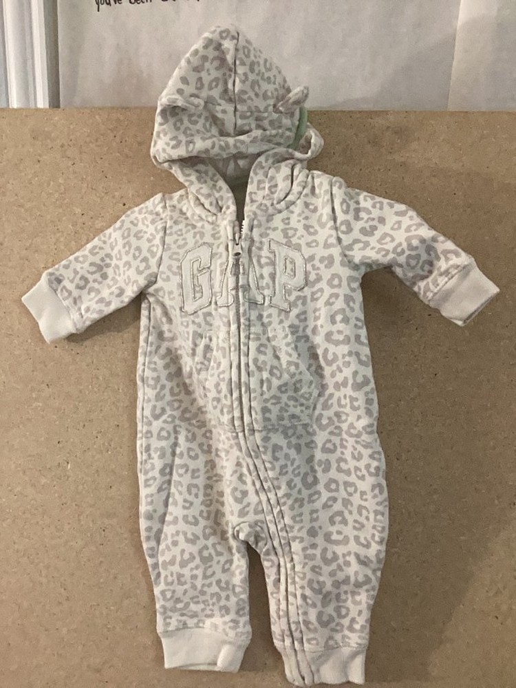 Baby GAP Leopard Print Hooded Romper