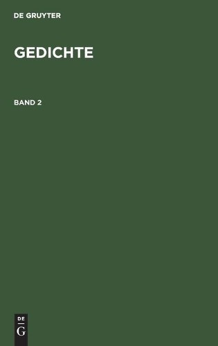 Friedrich Haug Gedichte. Band 2 (Hardback)Another great item from Rarewaves USA | Free delivery!