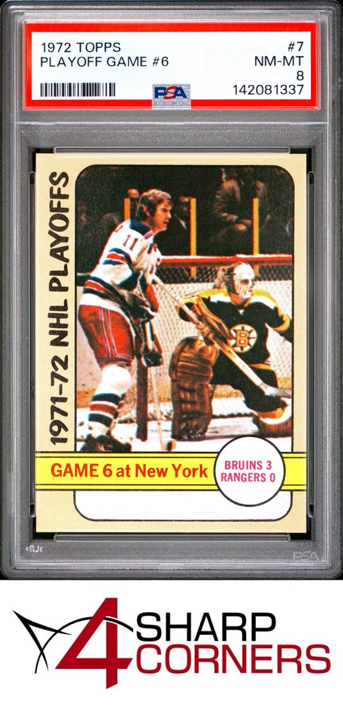 1972 Topps #7 Playoff Game #6 Gerry Cheevers Hof Psa 8Over 20 years of trusted service on eBay. Shop today!
