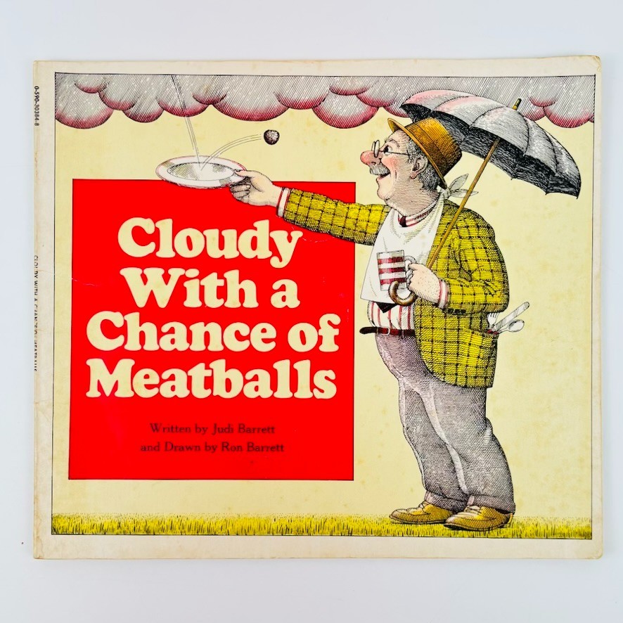 Cloudy with a Chance of Meatballs Judi Barrett 1978 Paperback