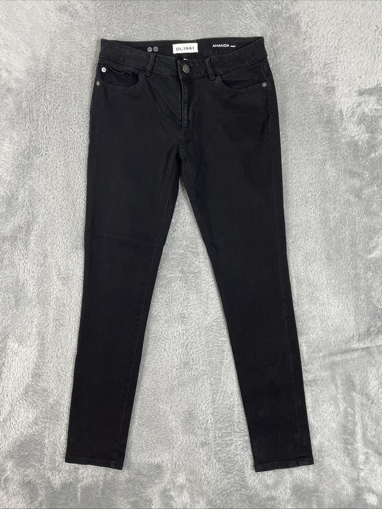DL1961 Jeans Women's 29 Black Amanda Skinny Stretch Denim Pants ~31