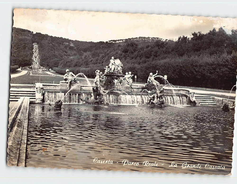 Postcard Fountain of Ceres Royal Palace of Caserta in Italy