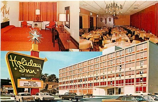 NJ, Fort Lee,  New Jersey, Holiday Inn, Multi View, Dexter Press No. 43996-C