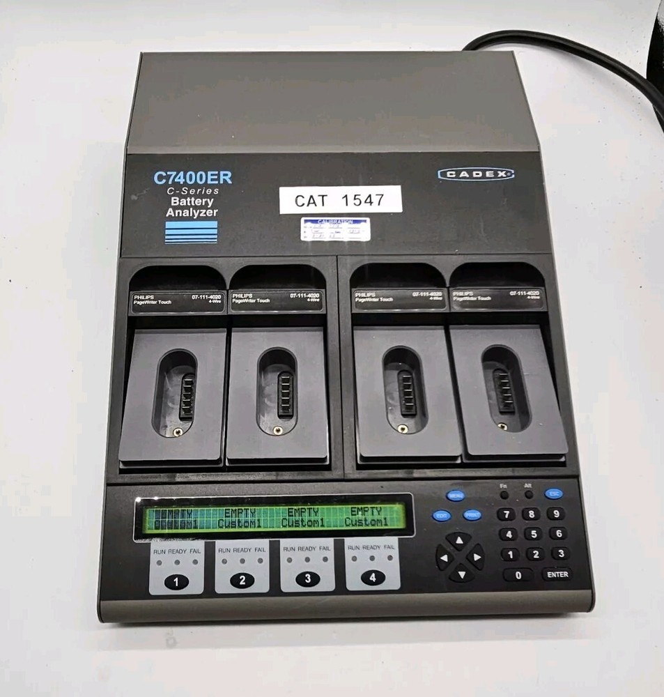 Cadex C7400ER-C  Four 4-Station Battery Analyzer Tester w/ Power Cord