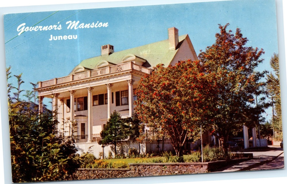 Vintage Postcard Governor's Mansion, Juneau Alaska