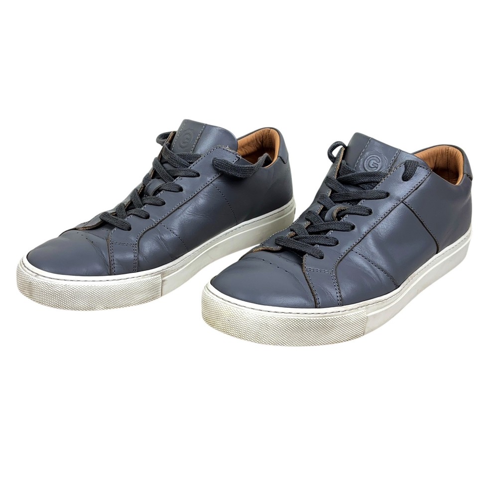 GREATS Brooklyn The Royale 1.0 Men 10.5 Gray Leather Sneakers Made In Italy