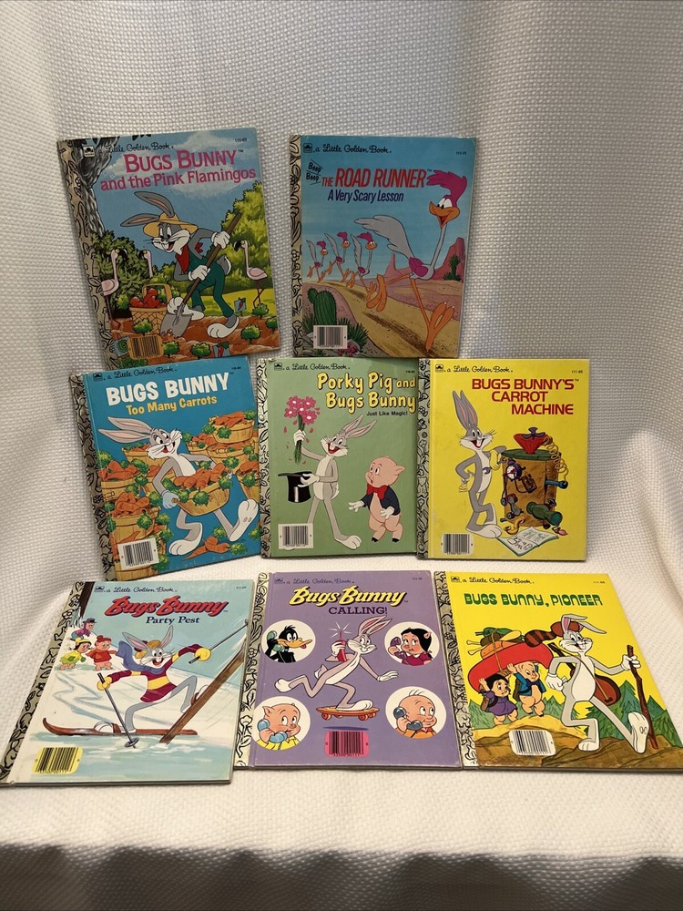 Lot Of 8 Little Golden Books -Vintage 1970’s-80’s Titles In Pictures Children