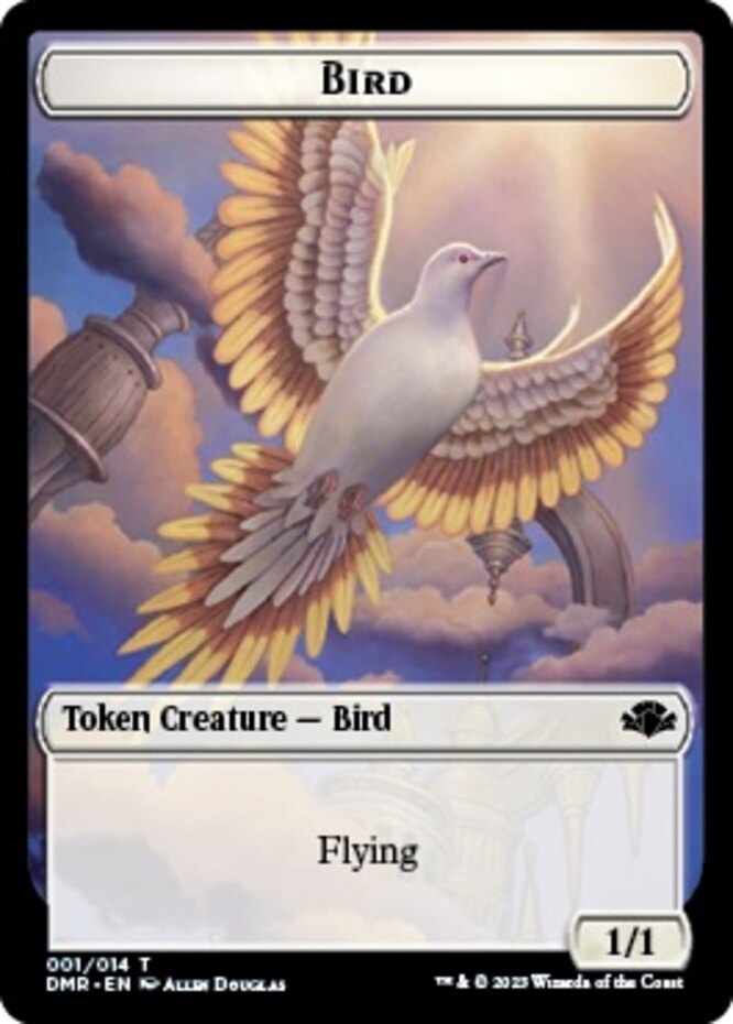 4x Bird Token 001/014 MTG Dominaria Remastered NM Regular