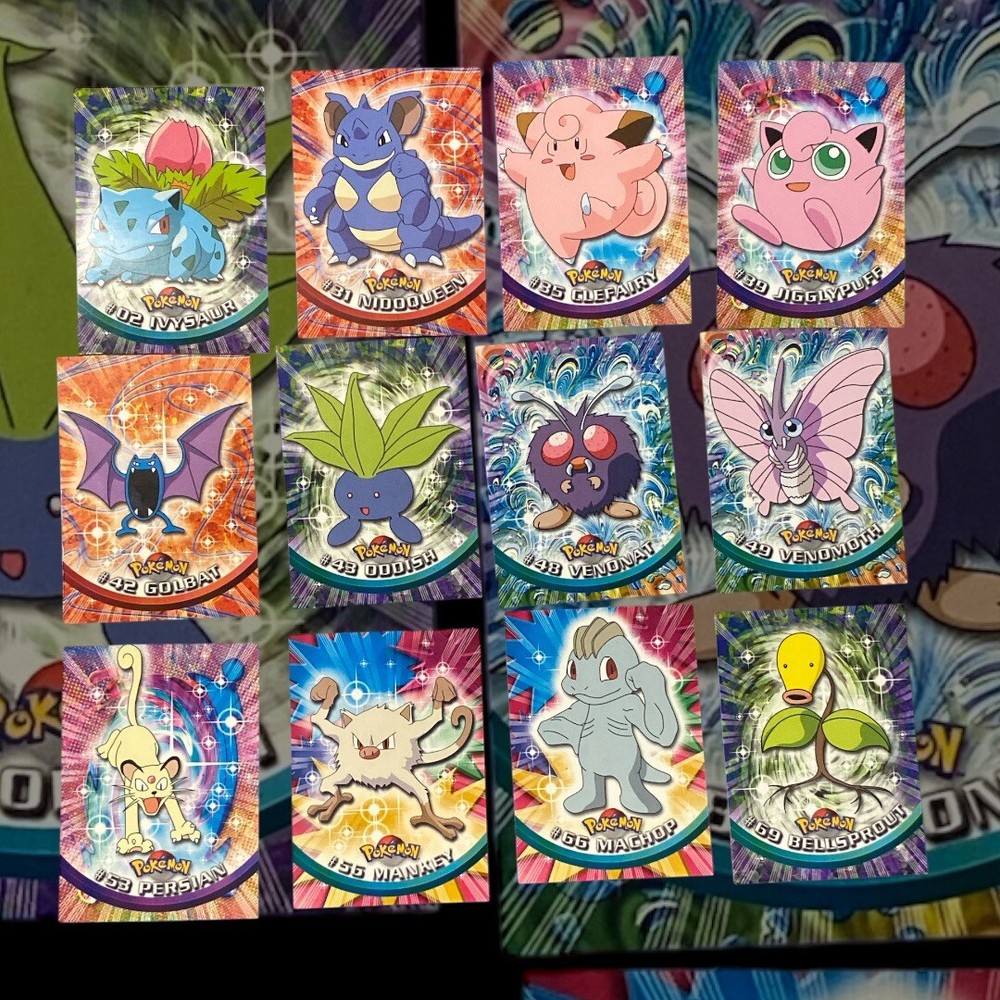 1999- Topps Pokemon Cards TV Animation Edition-Series1 Lot Of 12- 2,31,35,39,ect