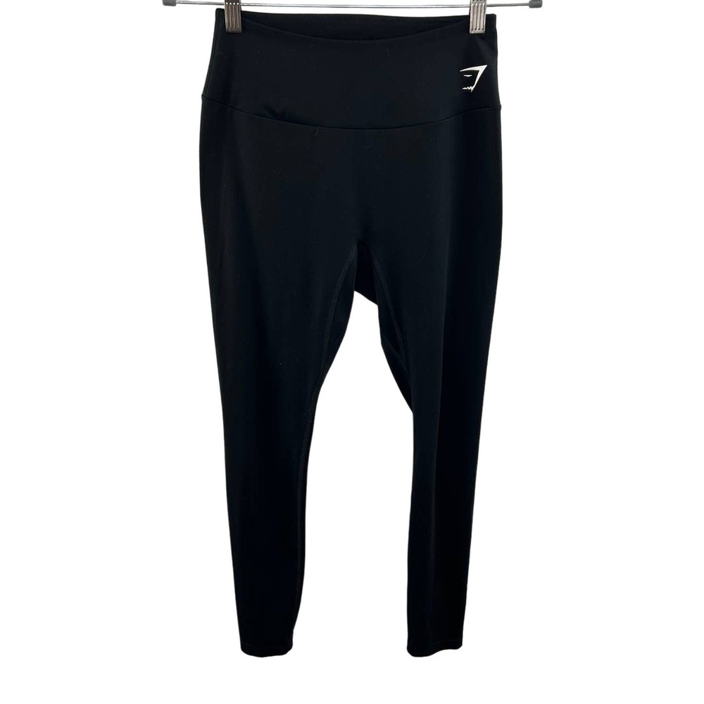 Gymshark Black High Waisted Stretchy Workout Leggings Size Medium M