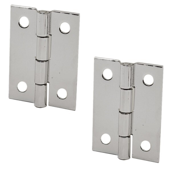 BRP Boat Piano Hinge | 2 x 1 1/2 Inch 17 Gauge Butt Hinges (Pair)