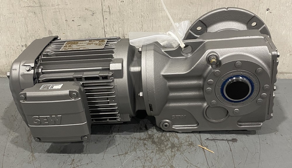Sew-Eurodrive 1.5 HP 1762 RPM Helical Bevel Gearmotor KAF47DRN90S4