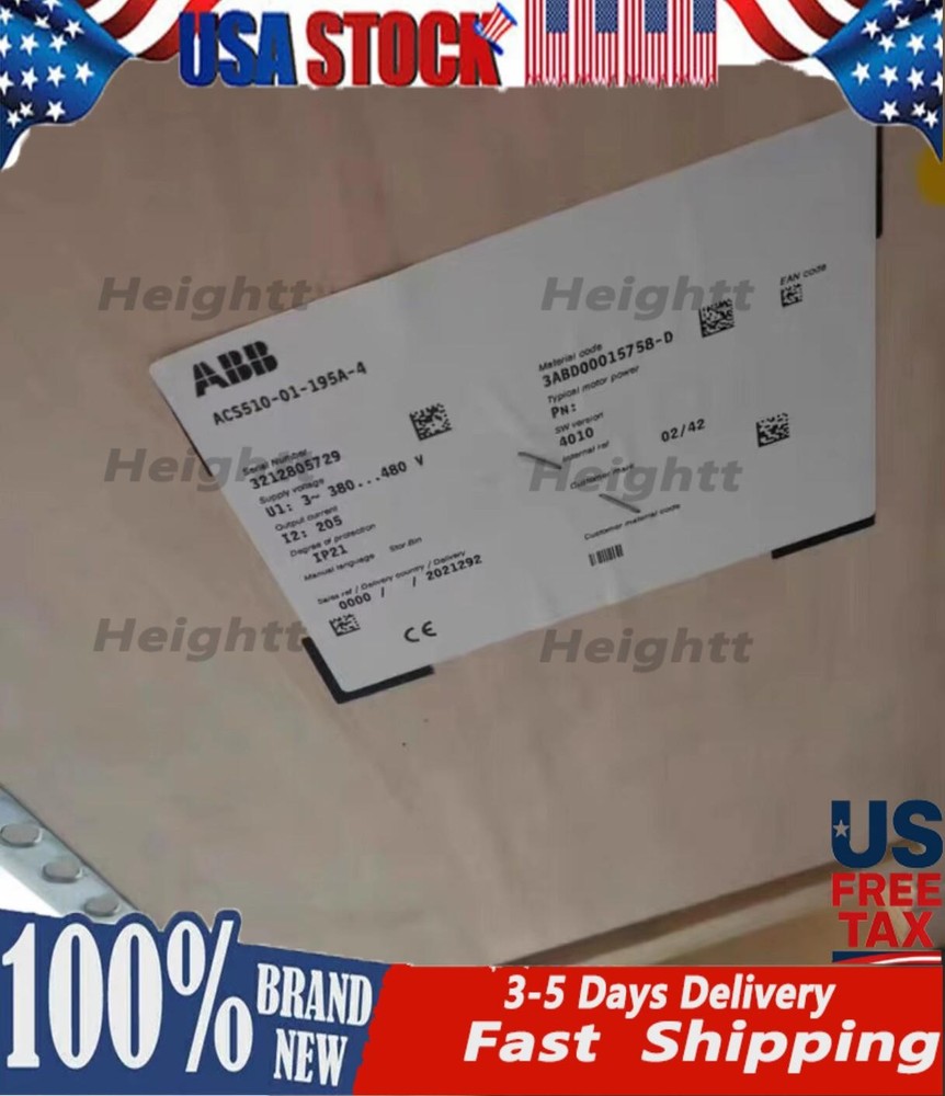 1pc ABB ACS510-01-195A-4 frequency converter 110KW No Keypad