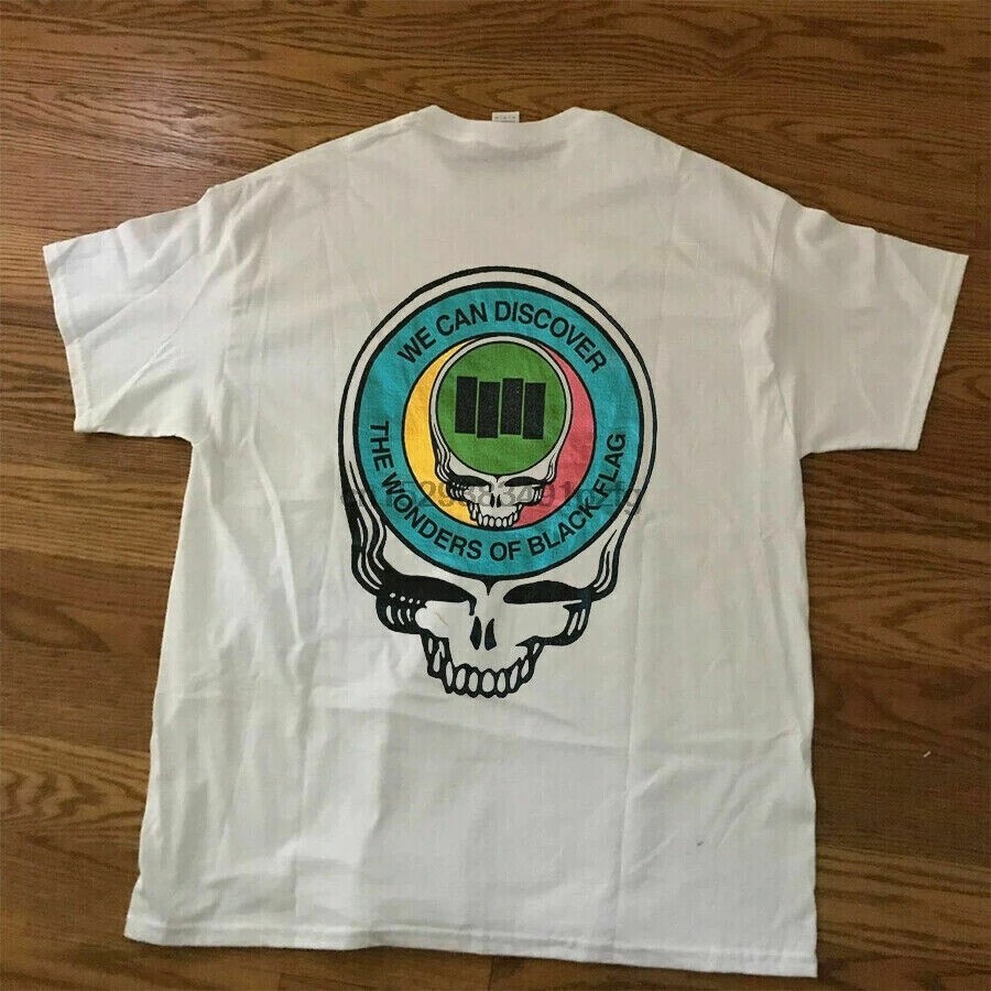 Grateful Dead Black Flag Vintage T-Shirt by Deans HITS WOBF